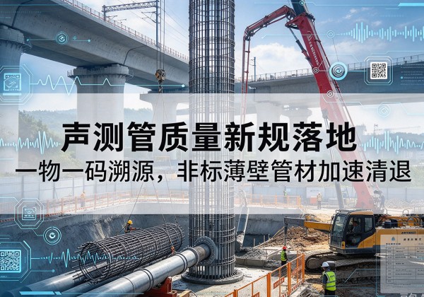 凉山声测管质量新规落地，一物一码溯源，非标薄壁管材加速清退